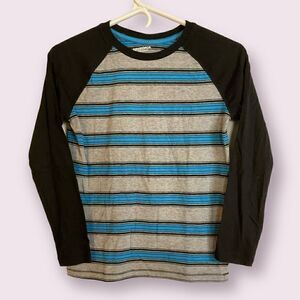 Arizona Jeans Co Boys Striped Long Sleeve Tee Shirt